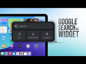 How to Add Google Search Bar on Home Screen as a Widget on iPad (tutorial)