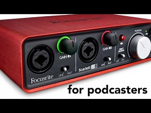 How to set up focusrite 2i2 for Podcasting