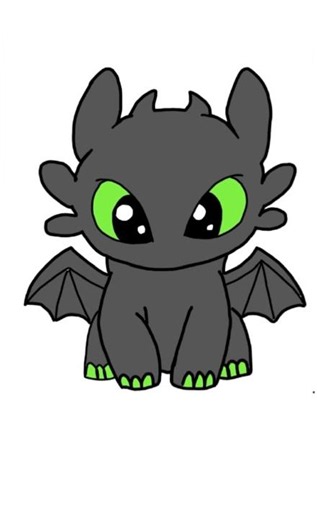 How to Draw Toothless | Cute Chibi Dragon Step-by-Step
