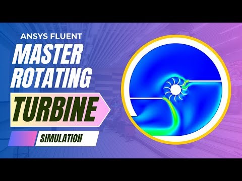 Unsteady Turbine Simulation in ANSYS Fluent | Dynamic Mesh (6-DOF) | Water Jet Impact | Tutorial