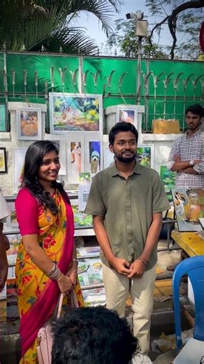 Chitrasanthe at karnataka chitrakala parishath art exhibition #chitrasanthe #art #artclass