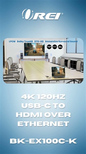 Extend USB-C Video Like a Pro! 🚀 4K120 Over CAT6 #avsetup #orei #tech