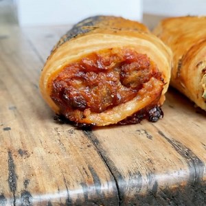 1.6K views · 56 reactions | Welcome to the line up.. 襤 // Our new sausage rolls debuting in ALL stores!  •Beef Napoli •Pork, Lemon & Fennel • Moroccan Chicken • Veggie Garden  All on our hand made puff pastry! See you all tomorrow!  | Bam Bam Bakehouse | Facebook