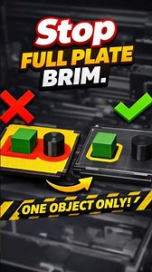 stop using brim on full plate-bambu studio. #3dprinting #3dprinterupgrade #bambulab