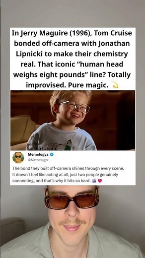 In Jerry Maguire (1996), Tom Cruise and Jonathan Lipnicki’s Bond Made Movie Magic