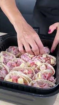 Air fryer cone with tortilla: easy, quick and crispy recipe