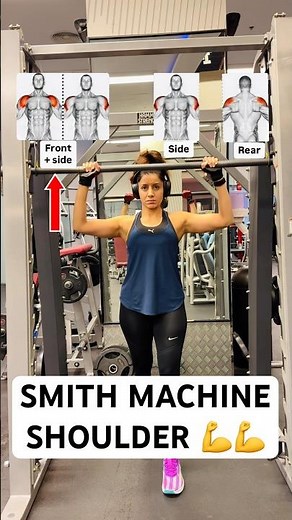 Want Strong, Sculpted Shoulders?🔥💪Get defined shoulders with this Smith Machine shoulder workout!!