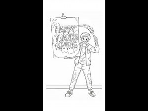 Download Your Free Printable Thanksgiving Coloring Book At Chromopia | 200 Themed Coloring Pages