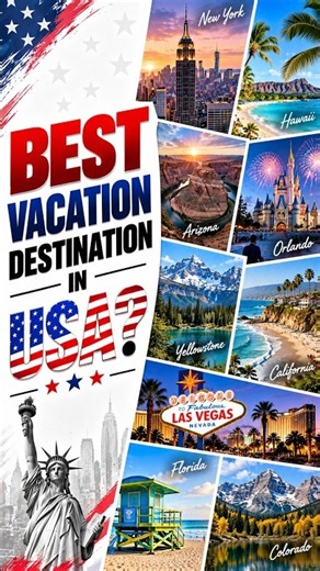 What’s the BEST Vacation Destination in the USA? 🇺🇸✈️