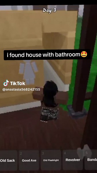 Exploring a House with a Bathroom in Roblox