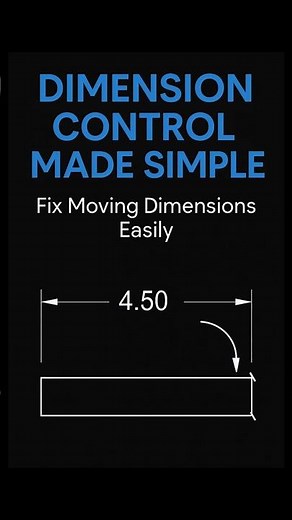 Intelligent Dimensions That Move With Your Design #AutoCAD #DIMASSOC