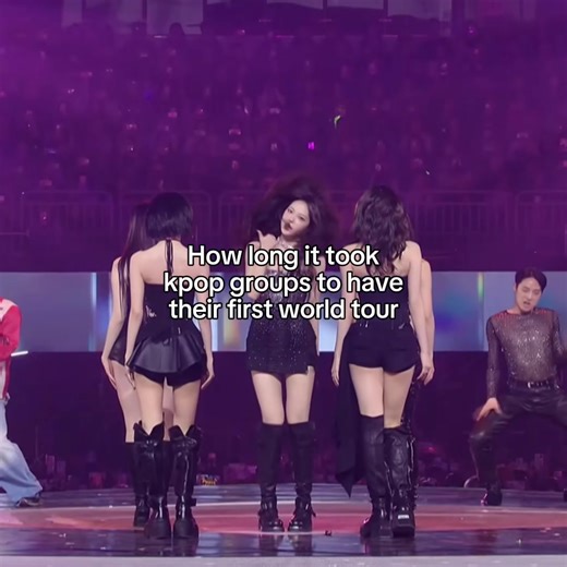 K-Pop Groups' First World Tour Duration | #kpopfyp