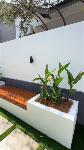 Add wooden landscape elements to your garden to create a more natural and aesthetic atmosphere.