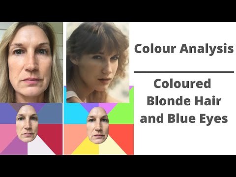 Colour Analysis - Coloured Blonde Hair and Blue Eyes