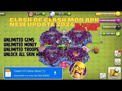 Download Coc Mod Apk Terbaru 2024 No Password | Unlimited Gems & Unlimited Troops