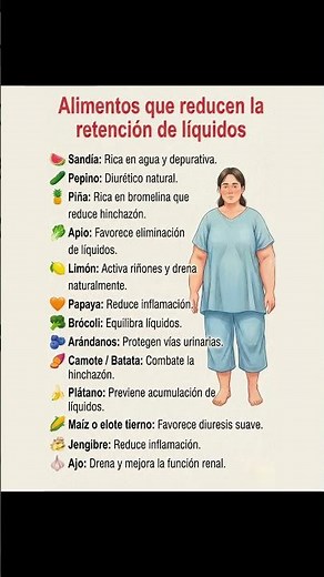¡Los Mejores Alimentos NATURALES para decir adiós a la retención de líquidos!