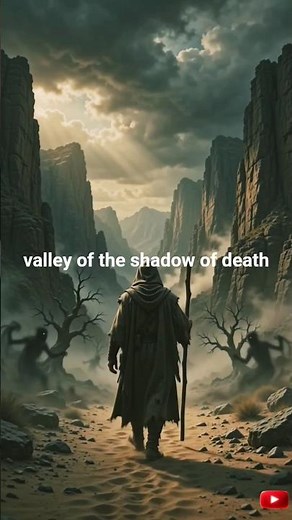 Even Though I Walk Through the Valley of the Shadow of Death | Psalm 23:4 (KJV) #faith #bible #jesus