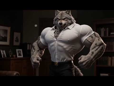 wolf muscle growth #furry #wolf #musclegrowth #muscle #growth