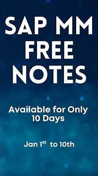 SAP Free Notes | Download SAP Notes PDF for Free #sap #sapsftraining #saperp #sapforbeginners