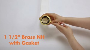 1.5 Inch Fire Hose, 1 1/2 Fire Hose 100 Ft with NST/NH Couplings, Fire Water Hose Used For Fire Fighting