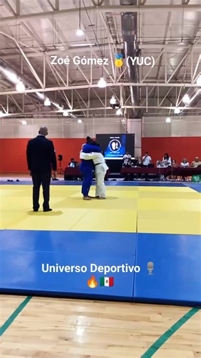 🥇🇲🇽 | Zoé Gómez de Yucatán, conquista la medalla de oro en los 70kg, en el Torneo Nacional de Judo "Prof. Tomoyoshi Yamaguchi 2025". #judo Mérida 📍 | Universo Deportivo