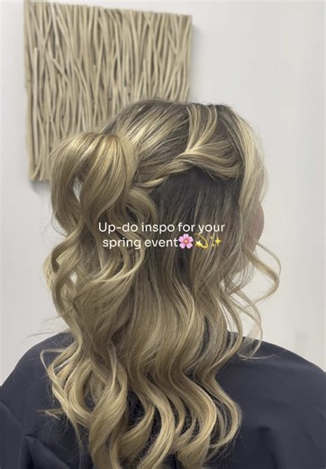 Ready to shine at your upcoming spring event? 🌸 Whether it’s a wedding, dance, or celebrstion, our talented stylists will help create the perfect up-do for you!💐 #updo #hairsalon #salonandspa #bjgrandsalon #springfieldil #salonlife #salon #hairstylist #hairinspo #hairsalonc #fyp