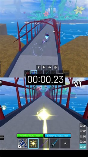 Kitsune fruit vs light fruit v2 speed test in blox fruit 😰 | #shorts # kitsune #roblox #bloxfruit