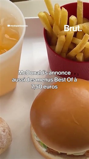 McDonald’s annonce baisser certains prix en France.