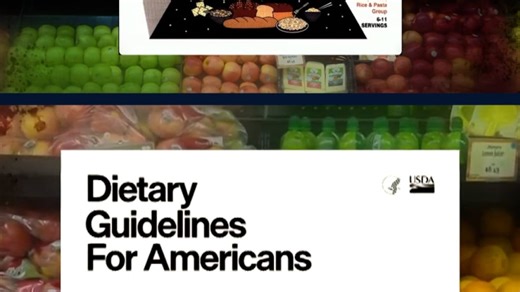Explaining the new food pyramid and guidelines