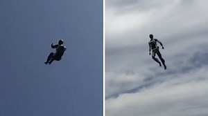 Watch Disney's new Stuntronics robots perform acrobatic tricks while soaring through the air