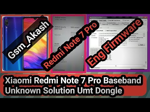Redmi Note 7 Pro Baseband Unknown Fix Umt | Download Note 7 Pro Eng Room Without Password