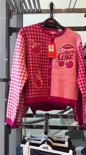 Next New In Cherry Coke Cardigan — Cute Autumn Women’s Fashion