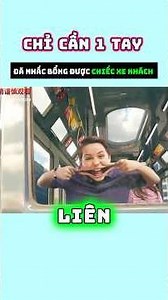 With just one arm, the boy effortlessly lifts an entire bus