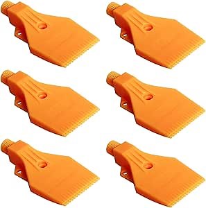 Aopin Blowing Wind Nozzle G1/4 Male, Flat Air Orifice, ABS Wind Jet Nozzle - 6 Pcs