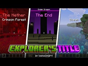 Explorer's Title Addon - Official Showcase | Minecraft Bedrock/Pocket