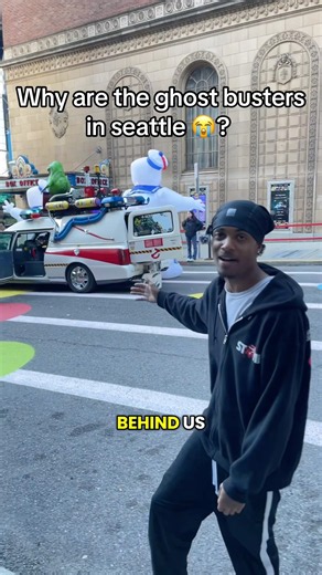 Found out it wasn’t a movie 💔 #seattle #ghostbusters #viral