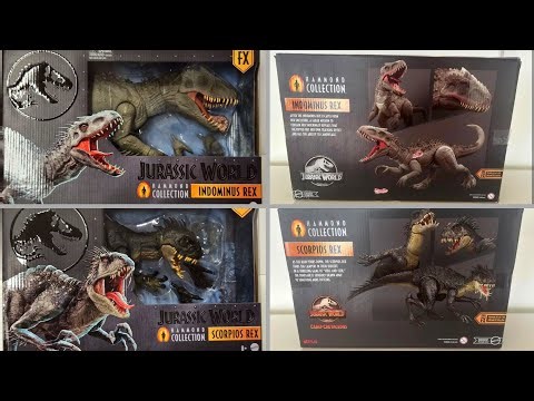 NEW JURASSIC WORLD HAMMOND COLLECTION INDOMINUS REX & SCORPIOS REX IN-HAND IMAGES!!