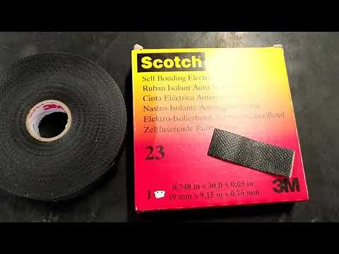 Self-Adhesive Vulcanized Tape vs. Electrical Insulation Tape, Scotch 23 vs. 3M Temflex