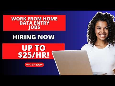 Data Entry Work-From-Home Jobs. Hiring Now (Up To $25/HR!)