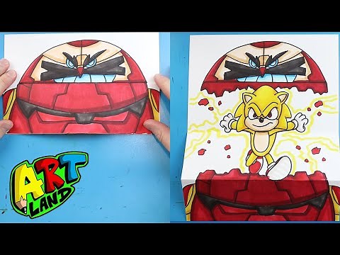 How to Draw a SUPER SONIC SURPRISE FOLD