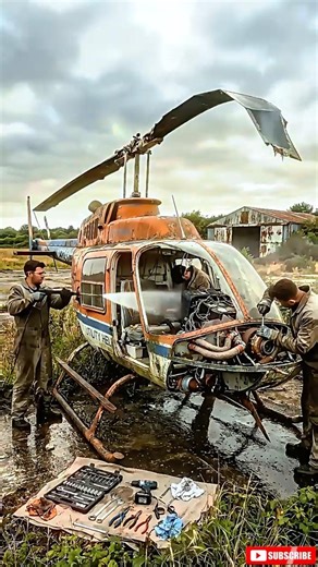 Abandoned Helicopter Restoration – From Rusted Wreck to Fully Rebuilt Flying Machine | Satisfying