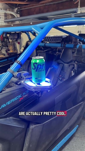 LED RGB Mirrors for UTV: Dual Purpose Drink Holders