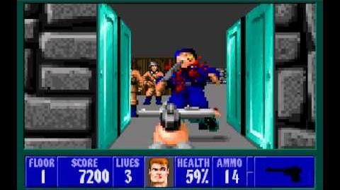 Wolfenstein 3D (id Software) (1992) Episode 3 - Die, Fuhrer, Die! - Floor 1 HD