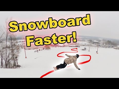 How to Snowboard FASTER! Beginner Guide