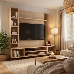 DIY Wooden Furniture Plans | Tv Wall Unit | Woodworking Project PDF | Digital Download Blueprint - Etsy