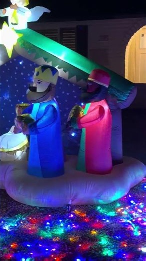 Here is a closer look at this Adorable Nativity Scene 8.5 FT Christmas Inflatables Nativity Scene Ou