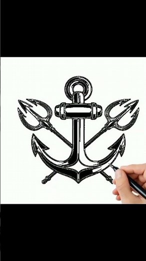 Anchor AI Tattoo Design – Timeless Maritime Ink#Classic Anchor Tattoo#anchor tattoo#anchor tattooart