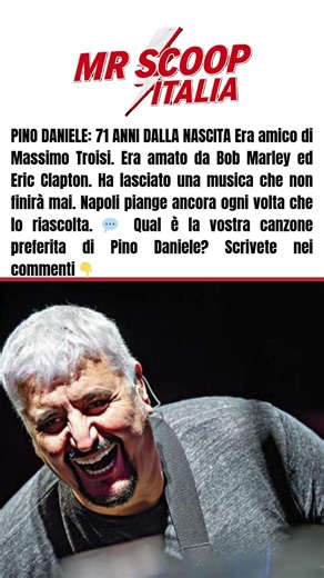 PINO DANIELE: 71 ANNI DALLA NASCITA