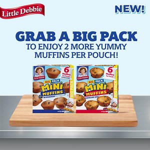 78 reactions · 18 shares | The Muffin Man bakes the Mini Muffins families love. And with our new Big Pack, you’ll have 2 more muffins to love in every pouch. Just grab & go! | Little Debbie | Facebook