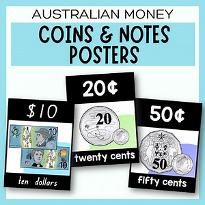 Australian Money Posters | Australian Coins and Notes | NSW Foundation Font